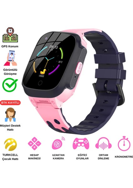 Yeni Torima Y95H Çoçuk Takip Saati 4g Gps Wifi Konumlandırma Simkartlı (Btk Onaylı)