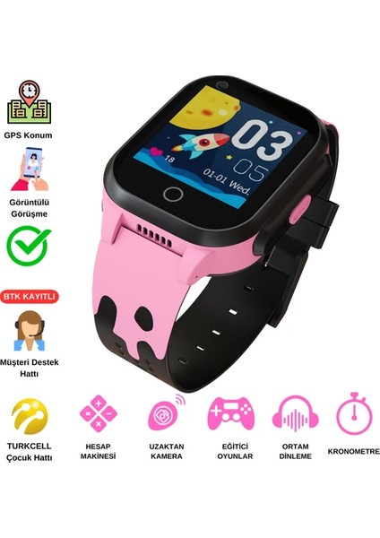 Yeni Torima Y95H Çoçuk Takip Saati 4g Gps Wifi Konumlandırma Simkartlı (Btk Onaylı) fırsatları