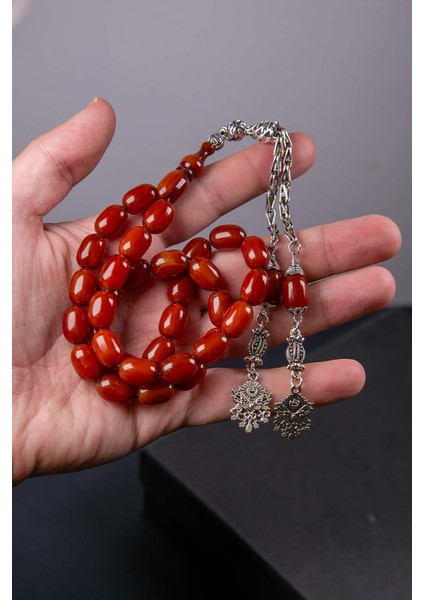 12*9 mm Eskitme Model Sıkma Kehribar Tesbih fiyatları