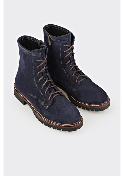 Lacivert Deri Kadın Günlük Bot fiyatları