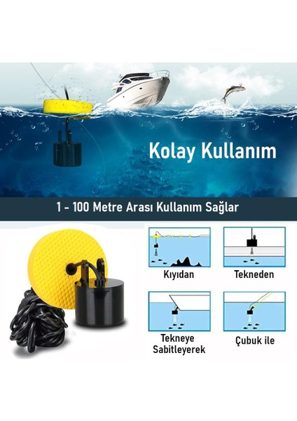 Taşınabilir Balık Bulucu 0,7-100M Derinlik Sonar fırsatları