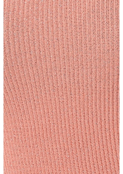 Kadın Kare Yaka Örme Üst Neon Pembe indirimleri