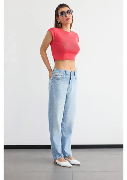 Kadın Fitilli Kısa Kol Kesik Üst Red modelleri