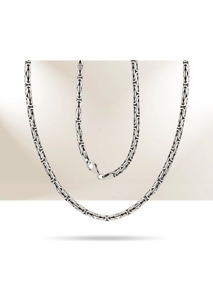 925 Ayar Gümüş 2mm Erkek Kral Yuvarlak Zincir Kararma Yapmaz modelleri