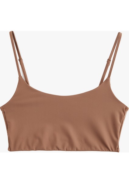 Skinny Dikişsiz Ince Askılı Yarım Atlet