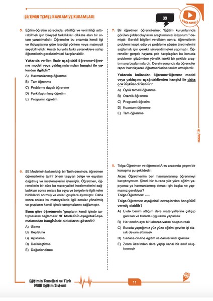 2026 Meb-Ags Eğitimin Temelleri ve Türk Milli Eğitim Sistemi Soru Bankası-Mevlüt Gündüz modelleri