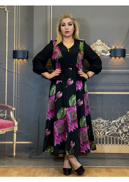 Abiye Elbise,çiçekli,şifon ve Saten,etekli Elbise,yüksek Kaliteli,el Işlemeli Taş,astarli,desenli fiyatları