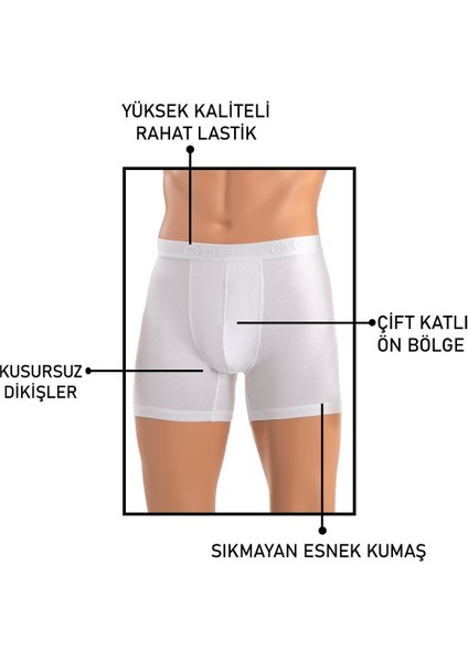 Erkek Boxer Modal (%47 Modal - %47 Pamuk - %6 Elastan) fiyatları