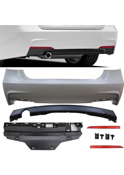 Bmw F30 2013.2014 Boyasız Plastik M Tech Arka Tampon