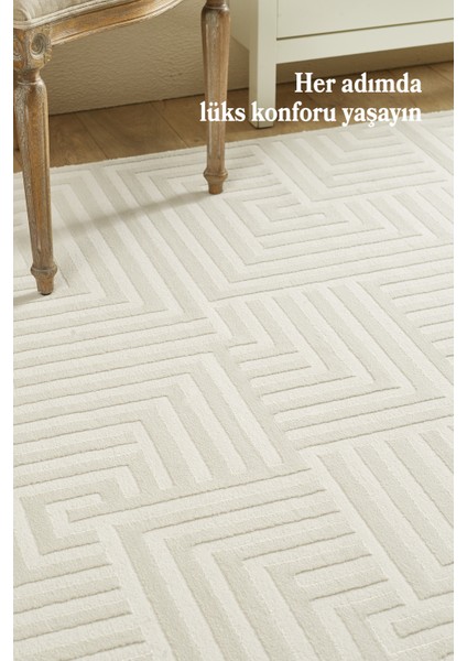 Modern Oturma Odası Halısı Salon Halısı Yolluk Krem Halı Hav Toz Vermez Kolay Temizlenebilir Halı fiyatları