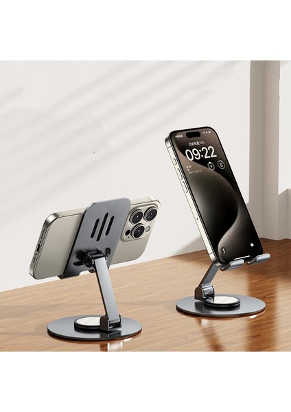 Metal Masaüstü Telefon | 360° Döner Başlık | Katlanabilir & Ayarlanabilir Yükseklik | Evrensel Uyumlu fiyatları