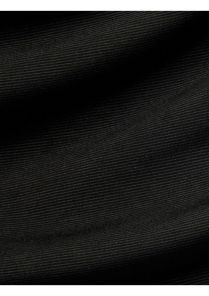 Slim Fit Uzun Kollu Drapeli Omzu Açık Tişört