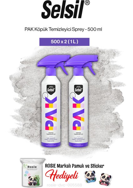 Pak Köpük Temizleyici Sprey 500 ml 2 Adet ve Rosie Pamuk