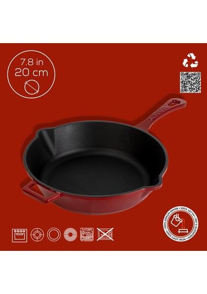 Döküm Yuvarlak Kızartma Tavası Döküm Demir Yekpare Saplı. ÇAP(Ø)24CM fırsatları