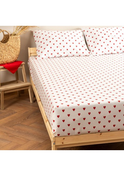 | Mix & Match | Hearts | Pamuk Çift Kişilik Çarşaf Seti
