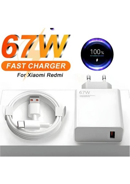 Turbo Hızlı Şarj Cihazı 67W Type-C Kablo Seti fiyatları