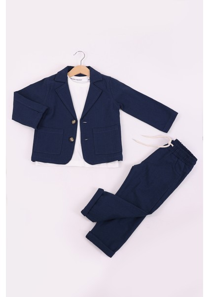 Erkek Çocuk Keten Ceket Pantolon 3'lü Takım fiyatları