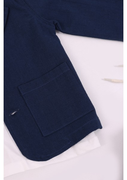 Erkek Çocuk Keten Ceket Pantolon 3'lü Takım fırsatları