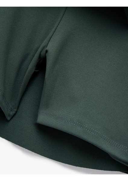 Yüksek Bel Rahat Kalıp Scuba Mini Spor Şort Etek fırsatları