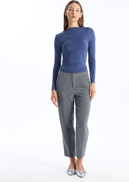 Lcw Vision Gri Dar Fit Kadın Pantolon