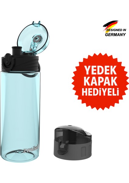 Lento Jr Switch Turkuaz Bpa Içermez 500 ml Tritan Su Matarası