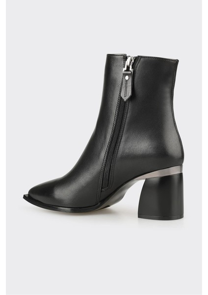 Siyah Deri Kadın Klasik Bot modelleri