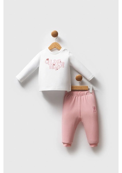 U.s. Polo Assn Kız Bebek Takım 6-36 Ay Pembe fiyatları