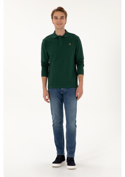 Erkek Koyu Yeşil Sweatshirt 50313772-VR079 fırsatları