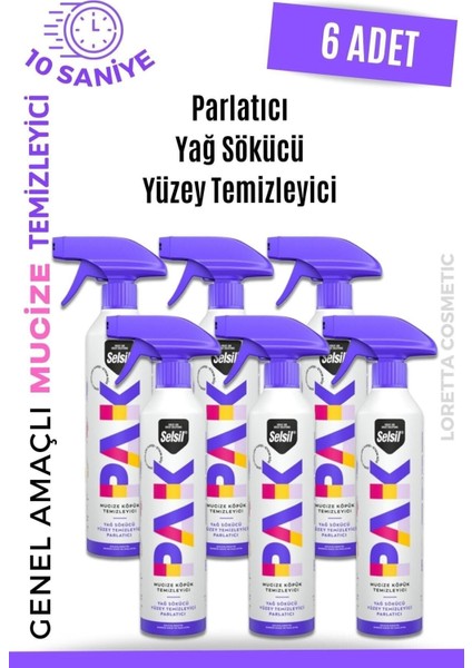 Pak 6 Lı 500 ml Mucize Köpük Temizleyici Sprey