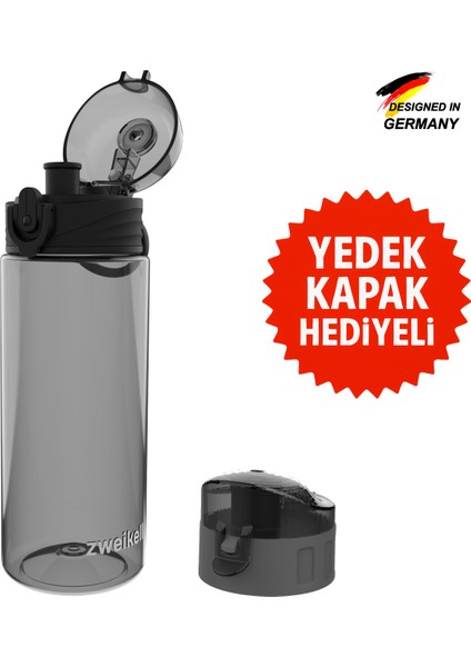 Lento Jr Switch Antrasit Bpa Içermez 500 ml Tritan Su Matarası