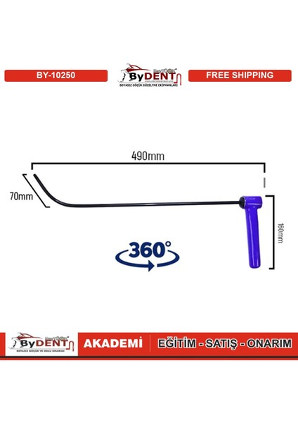 Pdr Boyasız Göçük Düzeltme Özel Çubuk Sustalı 360 Döner Kulp modelleri