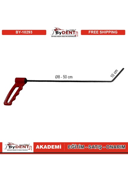 Pdr Boyasız Göçük Düzeltme Çubuğu Sustalı 360 Derece Döner Sap