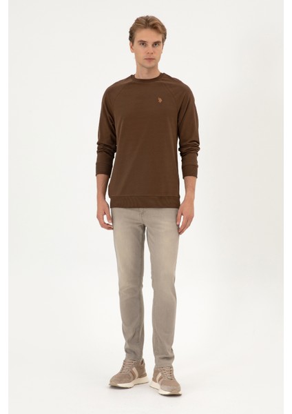 Erkek Kahverengi Sweatshirt 50313752-VR029 fırsatları