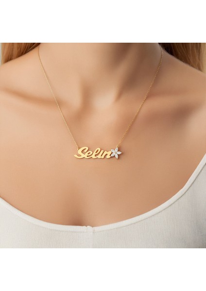 Lotus Çiçeği Isimli Altın Kaplama Gümüş Kolye fırsatları