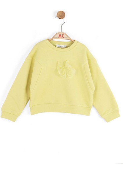 Kız Bebek Little Sweatshirt 1-4 Yaş Yeşil