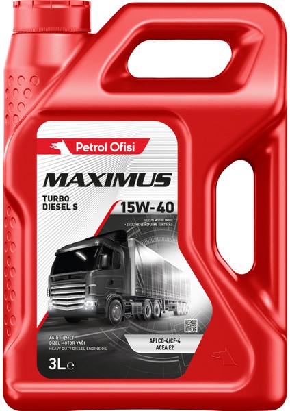 Maximus Turbo Diesel S 15W-40 3 Lt Motor Yağı
