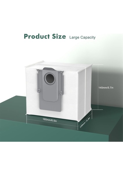 Roborock S8+, S8 Pro Ultra, S7 Maxv Ultra, S7 Max Ultra, S7 Pro Ultra, Q8 Max+, Q7, Q5 Torbaları Için Yedek Vakum Torbaları (Yurt Dışından) fırsatları