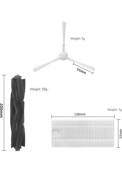 Ana Fırça Yan Fırça Hepa Filtre Yedek Parça Aksesuarları Neabot Q11 Robotik Vakum Temizleyici Robotu (Yurt Dışından) fırsatları