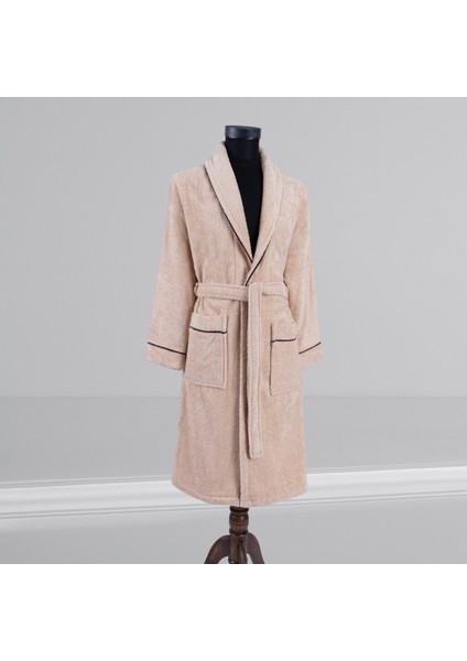 % 100 Pamuklu Laodikeia Şalyaka Bornoz Kadın Erkek Unisex Beyaz