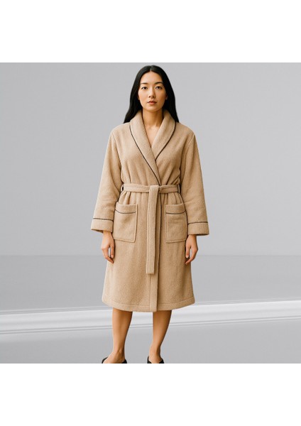 % 100 Pamuklu Laodikeia Şalyaka Bornoz Kadın Erkek Unisex Beyaz fiyatları