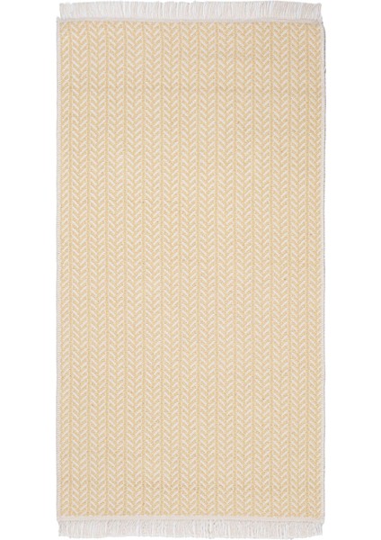 Cotto 80X150CM %100 Pamuk Çift Taraflı Çamaşır Makinesinde Yıkanabilir Saçaklı Kilim