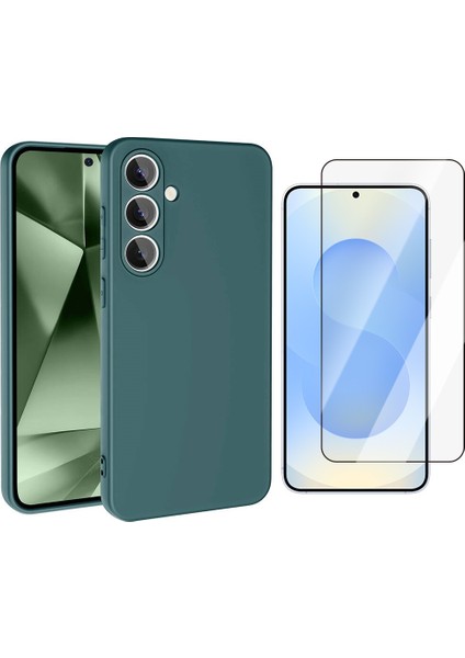 Samsung Galaxy A56 Uyumlu Kılıf Vendas Mara Lansman Kapak + Cam Ekran Koruyucu