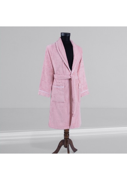 % 100 Pamuklu Laodikeia Şalyaka Bornoz Kadın Erkek Unisex Beyaz