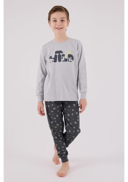 Uzun Kol Erkek Çocuk Pijama Takım 3683
