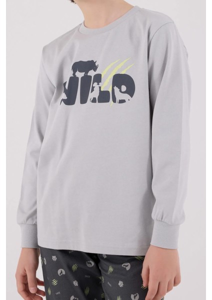 Uzun Kol Erkek Çocuk Pijama Takım 3683 indirimleri