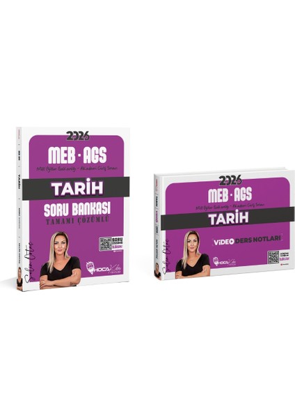 2026 Meb – Ags Tarih Soru Bankası- Tarih Video Ders Notları 2 Li Set