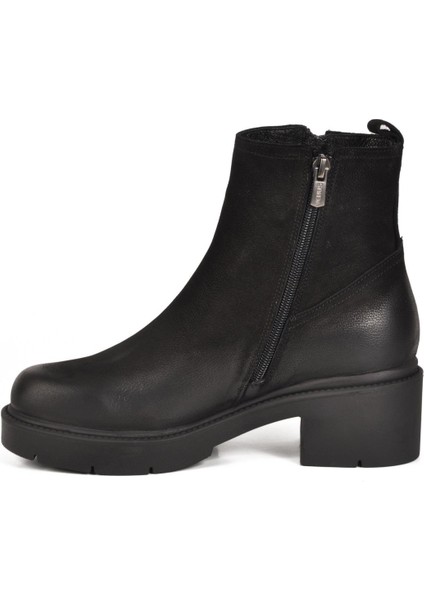 2454601K Z Siyah Nubuk Hakiki Deri Kadın Bot fiyatları