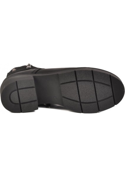 2454601K Z Siyah Nubuk Hakiki Deri Kadın Bot indirimleri
