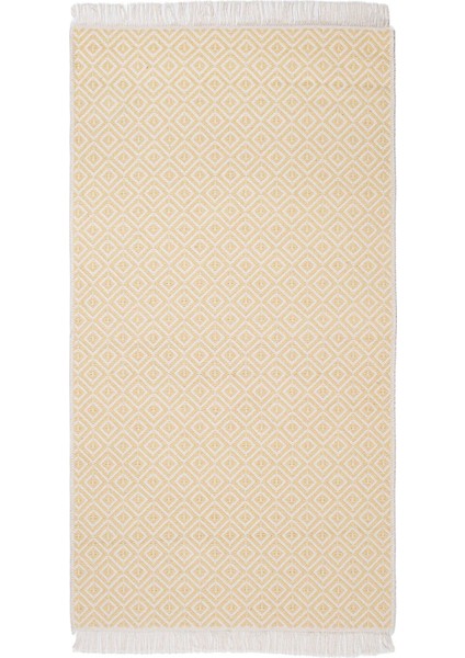 Cotto 80X150CM %100 Pamuk Çift Taraflı Çamaşır Makinesinde Yıkanabilir Saçaklı Kilim