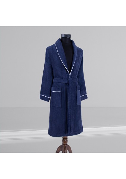 % 100 Pamuklu Laodikeia Şalyaka Bornoz Kadın Erkek Unisex Beyaz